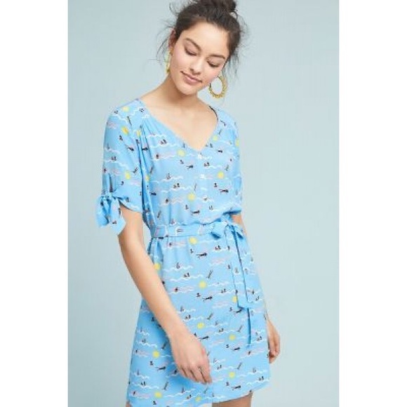 Anthropologie Dresses & Skirts - Anthropologie Larke Southwoods Dress in Blue Motif